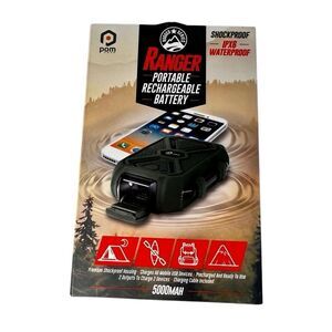 POM Gear Ranger IPX6 Rated Waterproof Power Bank Battery Pack Portable Charger